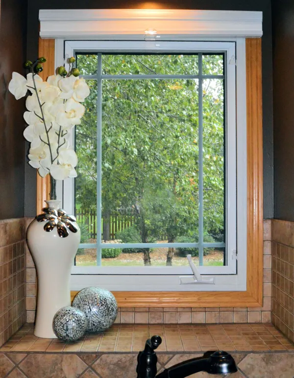 Large casement window on home