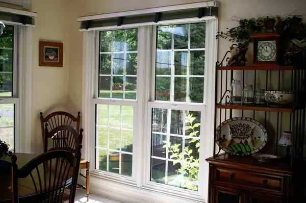 Double-hung window — exterior view