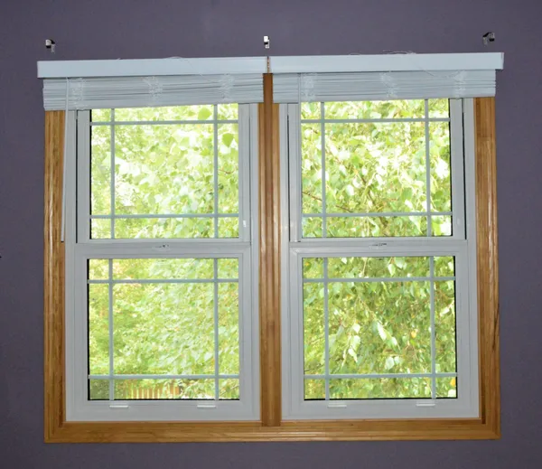 Double-hung window exterior