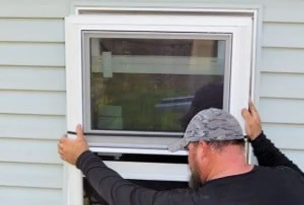 Window installation in progress