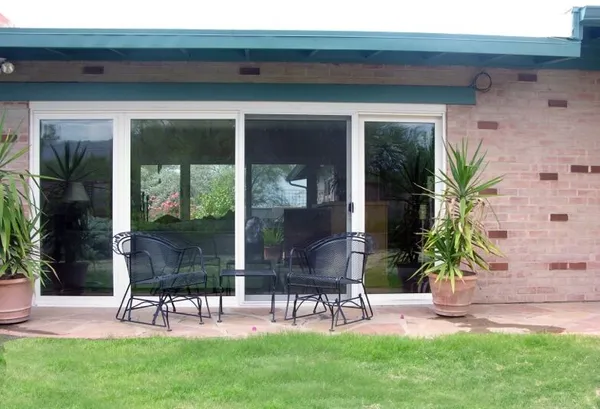 Patio door with screen — exterior
